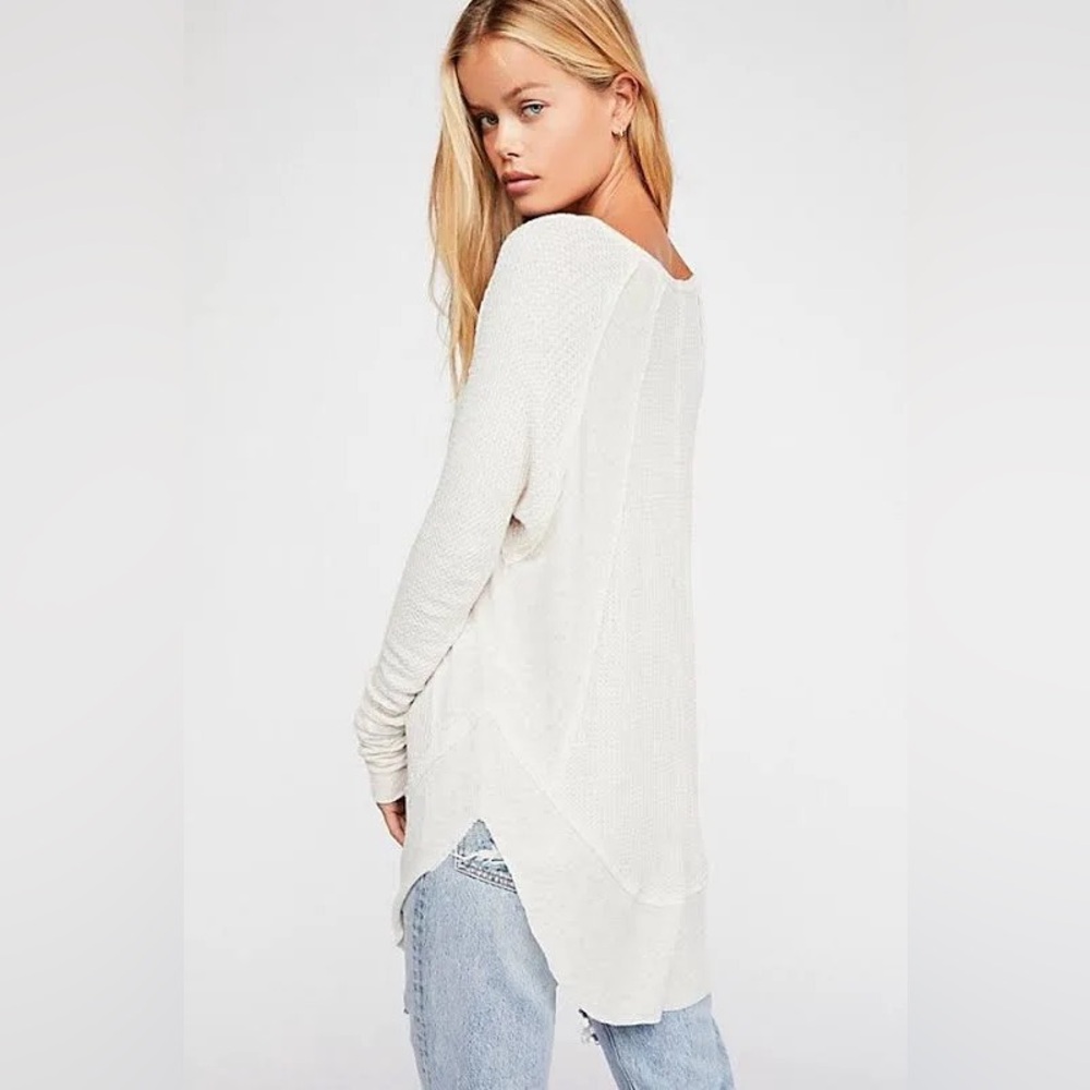 We the Free | Catalina Thermal Top | Heathered Oatmeal | Size Small